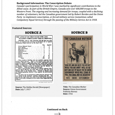 TTP - Sourcing - The Conscription Debate - Preview